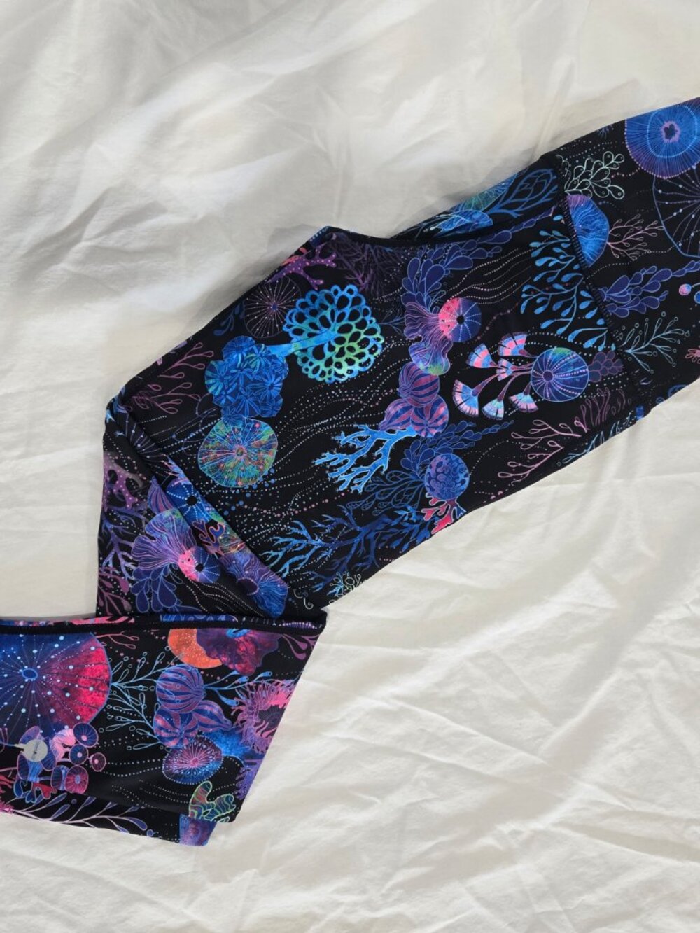Blackmilk Museum Floral Coral High Waist Ninja Workout Leggings Medium M - Picture 2 of 12